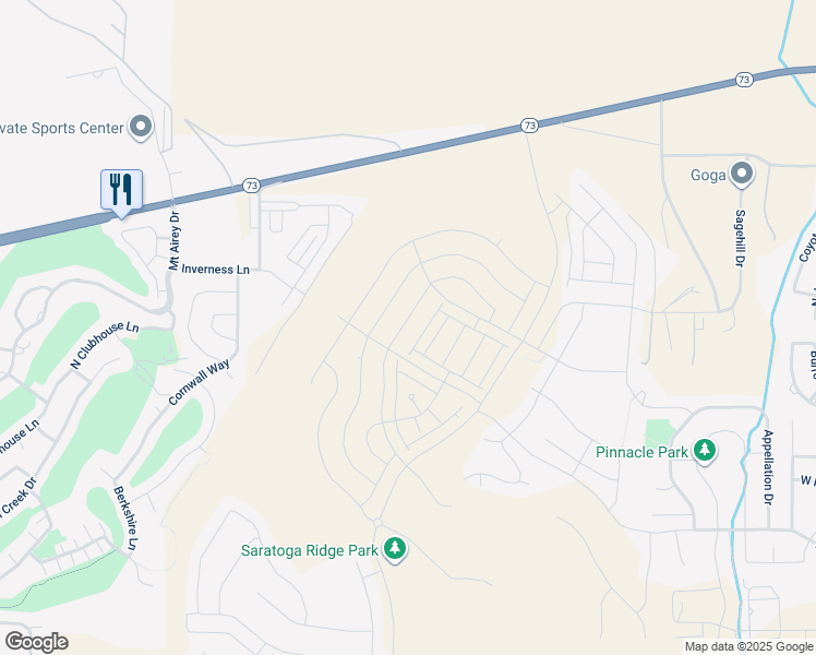 map of restaurants, bars, coffee shops, grocery stores, and more near 916 Banner Drive in Eagle Mountain