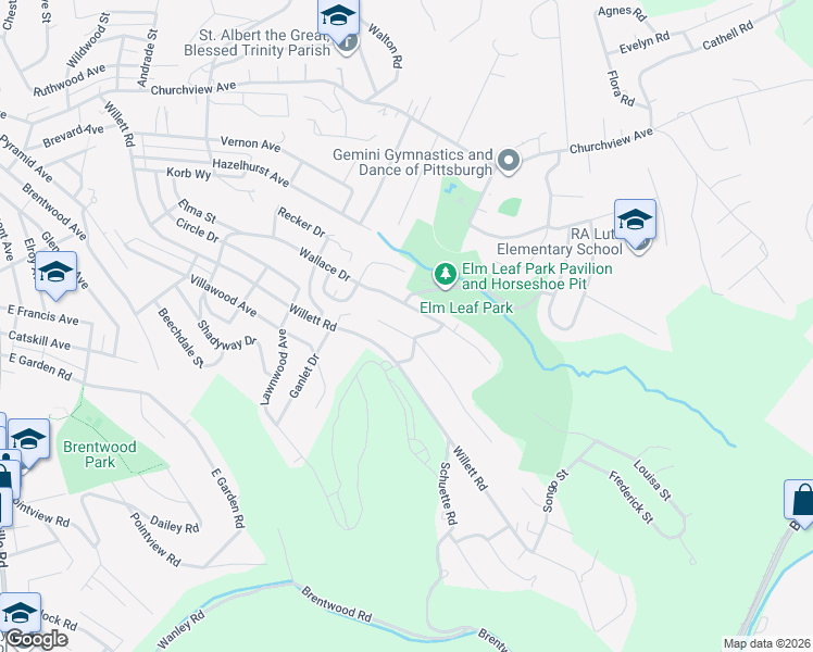 map of restaurants, bars, coffee shops, grocery stores, and more near 533 Manhasset Road in Pittsburgh