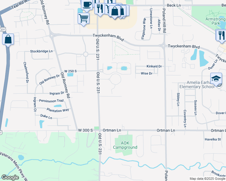 map of restaurants, bars, coffee shops, grocery stores, and more near 40 Rostone Circle in Lafayette