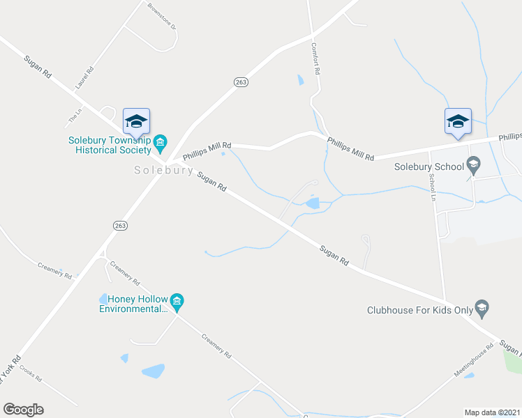 map of restaurants, bars, coffee shops, grocery stores, and more near 2922 N Sugan Rd in New Hope