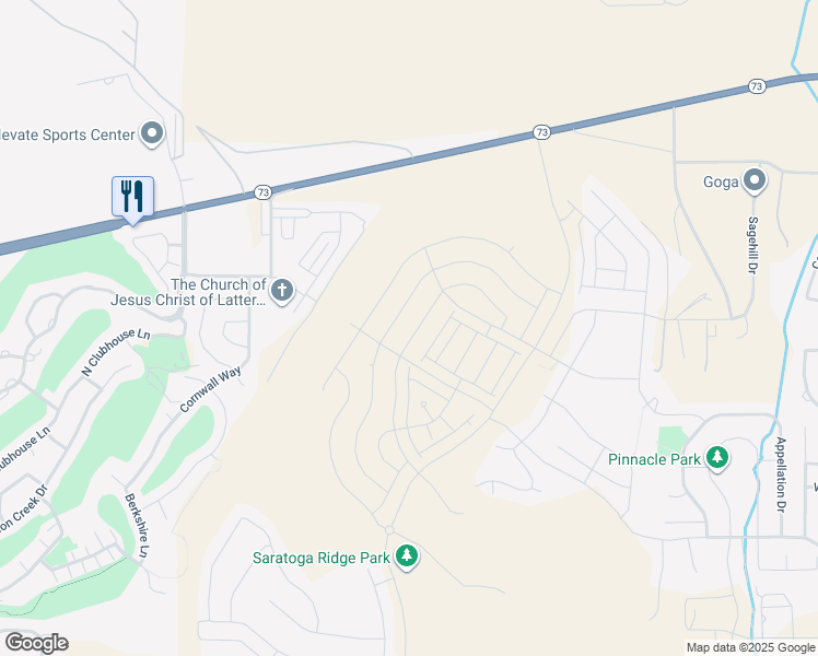 map of restaurants, bars, coffee shops, grocery stores, and more near 907 Banner Drive in Eagle Mountain
