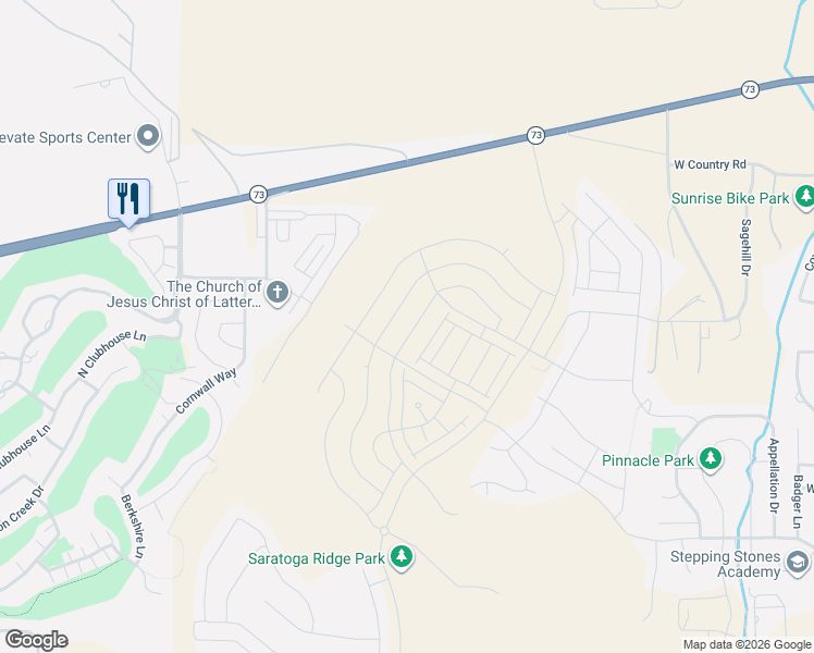 map of restaurants, bars, coffee shops, grocery stores, and more near 913 Banner Drive in Eagle Mountain