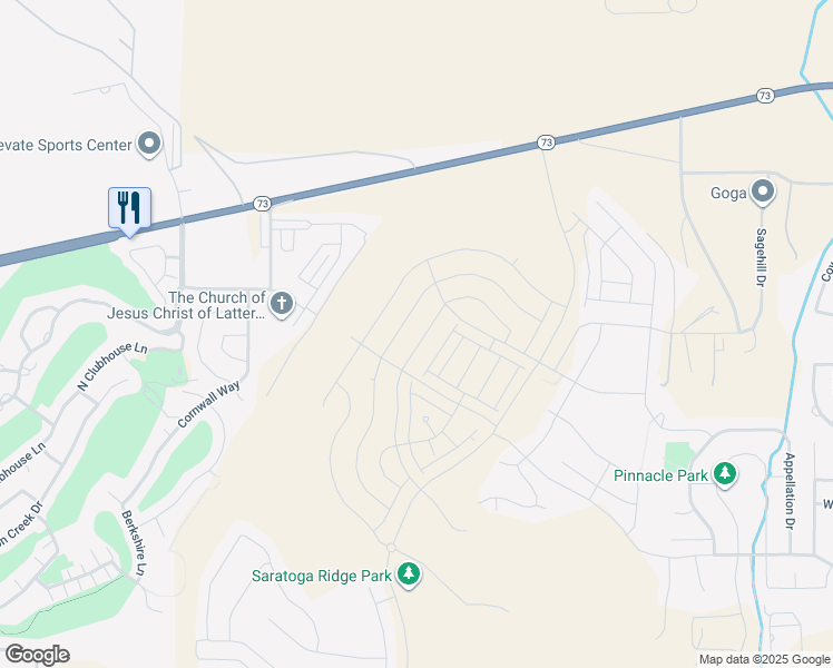 map of restaurants, bars, coffee shops, grocery stores, and more near 919 Banner Drive in Eagle Mountain