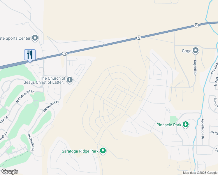 map of restaurants, bars, coffee shops, grocery stores, and more near 942 Banner Drive in Eagle Mountain