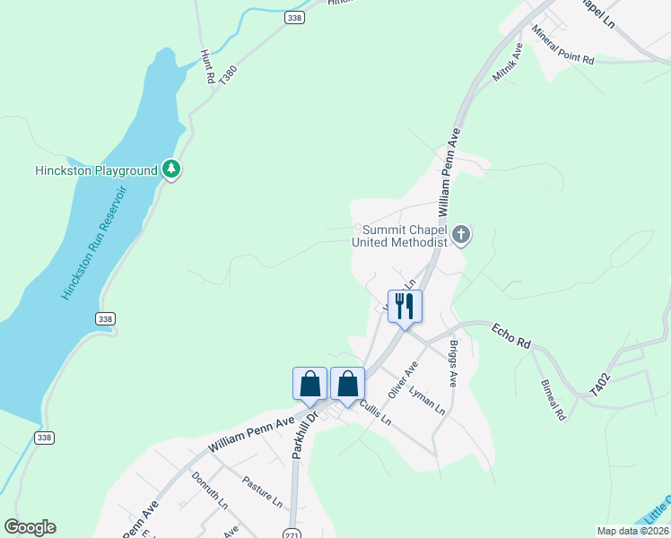 map of restaurants, bars, coffee shops, grocery stores, and more near 1 Jesse Lane in Johnstown