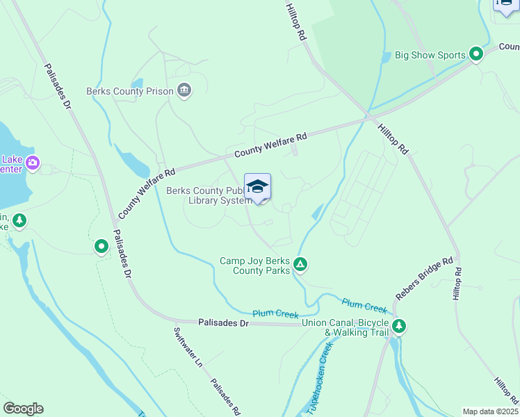 map of restaurants, bars, coffee shops, grocery stores, and more near 1040 Berks Road in Leesport