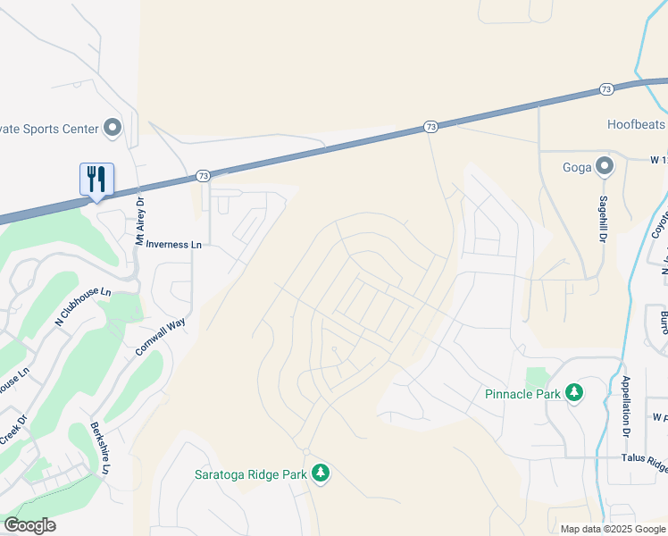 map of restaurants, bars, coffee shops, grocery stores, and more near 949 Banner Drive in Eagle Mountain