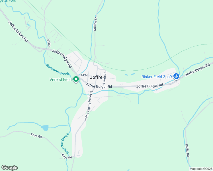 map of restaurants, bars, coffee shops, grocery stores, and more near 557 Joffre Bulger Road in Joffre