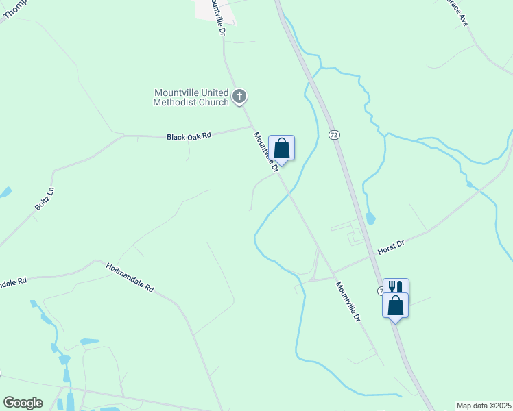 map of restaurants, bars, coffee shops, grocery stores, and more near 10 Moritz Drive in Lebanon