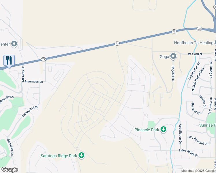 map of restaurants, bars, coffee shops, grocery stores, and more near 1457 Boseman Way in Saratoga Springs