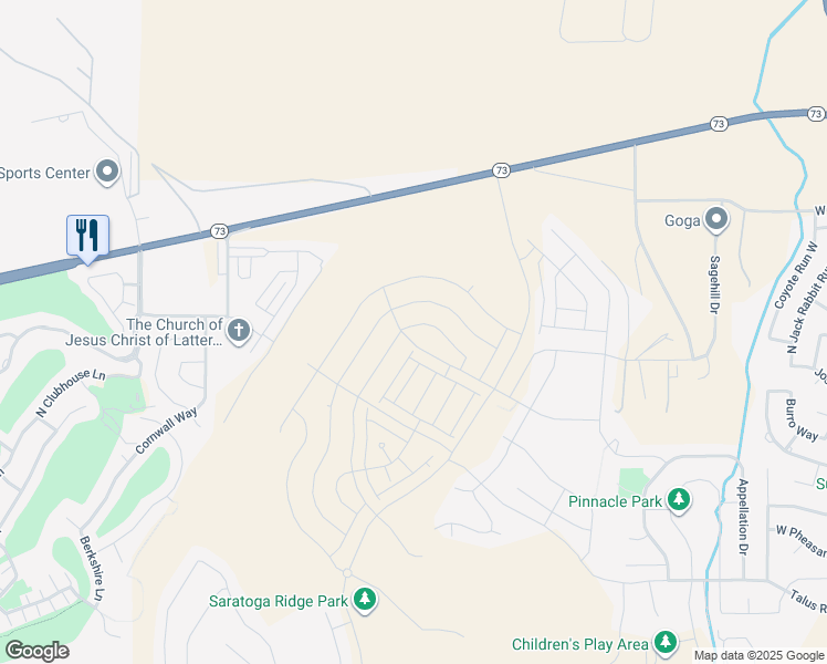 map of restaurants, bars, coffee shops, grocery stores, and more near 846 Banner Drive in Eagle Mountain