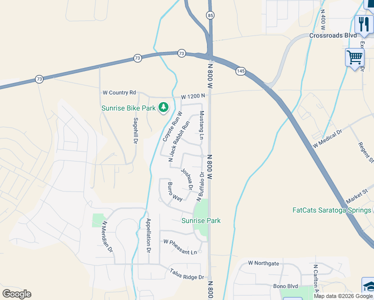 map of restaurants, bars, coffee shops, grocery stores, and more near 884 Rattler Road in Saratoga Springs