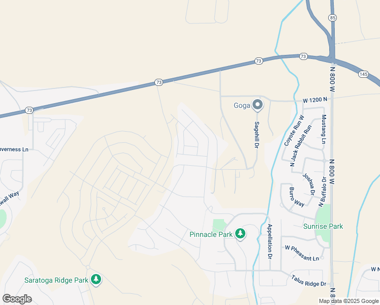 map of restaurants, bars, coffee shops, grocery stores, and more near 1298 West Caine Drive in Saratoga Springs