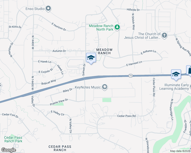 map of restaurants, bars, coffee shops, grocery stores, and more near in Eagle Mountain