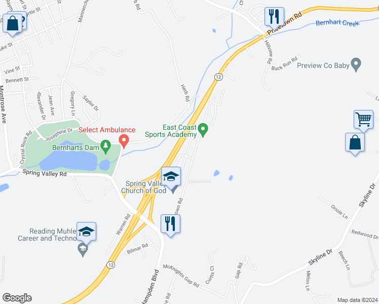 map of restaurants, bars, coffee shops, grocery stores, and more near 200 Reserve Way in Temple