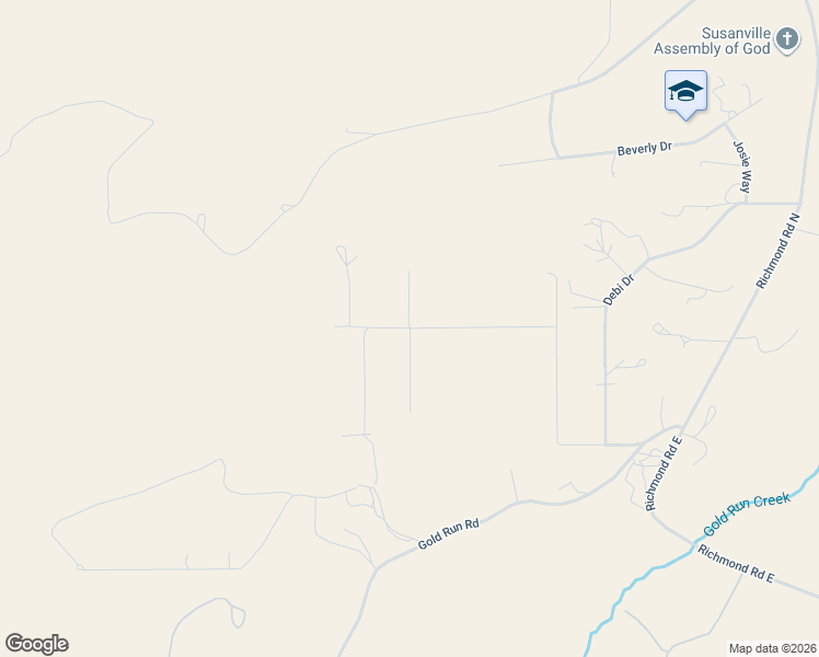 map of restaurants, bars, coffee shops, grocery stores, and more near 507825 Castle Rock Lane in Susanville