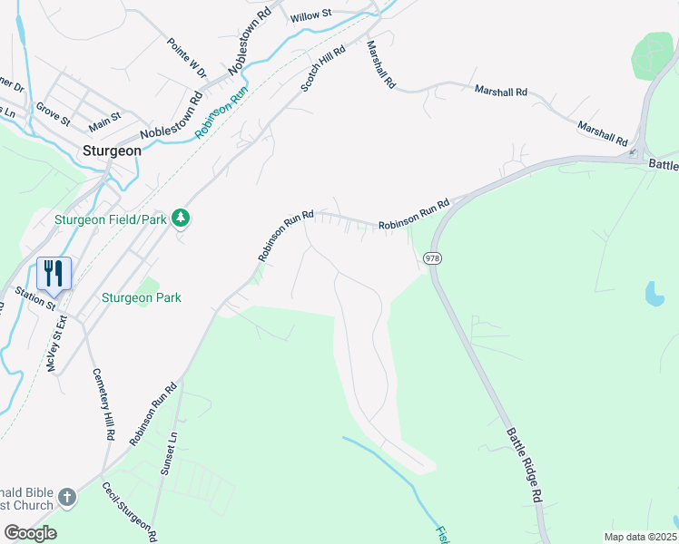 map of restaurants, bars, coffee shops, grocery stores, and more near 1302 Sandstone Drive in McDonald