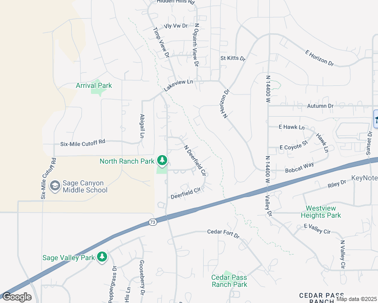 map of restaurants, bars, coffee shops, grocery stores, and more near 9298 North Deerfield Circle in Eagle Mountain
