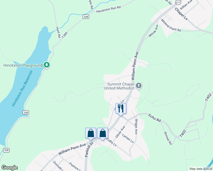 map of restaurants, bars, coffee shops, grocery stores, and more near 1 Jesse Lane in Johnstown