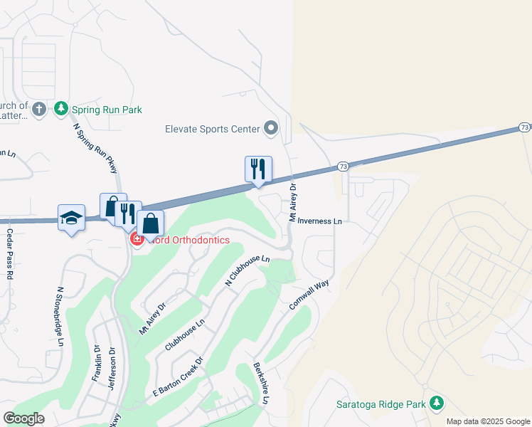 map of restaurants, bars, coffee shops, grocery stores, and more near 9279 North Prairie Dunes Way in Eagle Mountain
