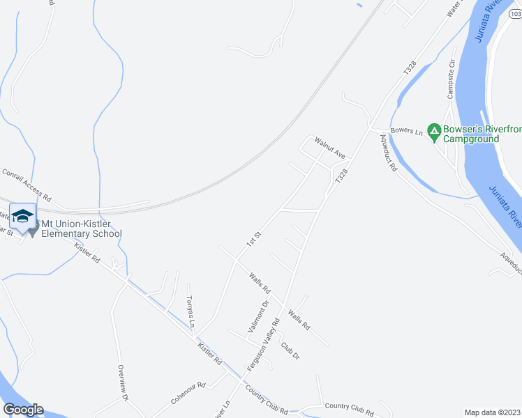 map of restaurants, bars, coffee shops, grocery stores, and more near 241 Silverford Heights Road in Mount Union