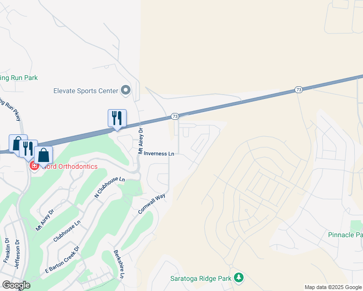 map of restaurants, bars, coffee shops, grocery stores, and more near 9288 North Vernham Lane in Eagle Mountain