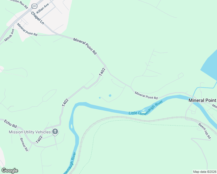 map of restaurants, bars, coffee shops, grocery stores, and more near 199-101 Bobak Road in Cambria