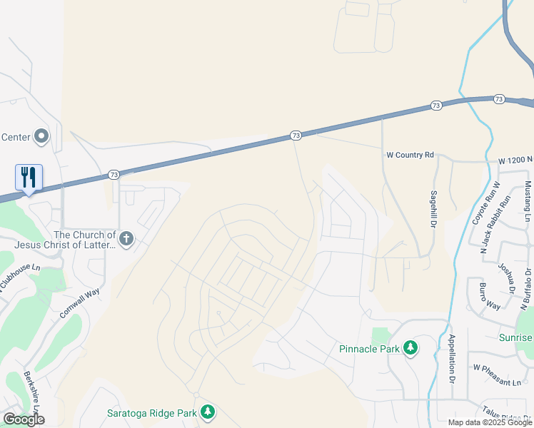 map of restaurants, bars, coffee shops, grocery stores, and more near 1491 West Russo Drive in Saratoga Springs