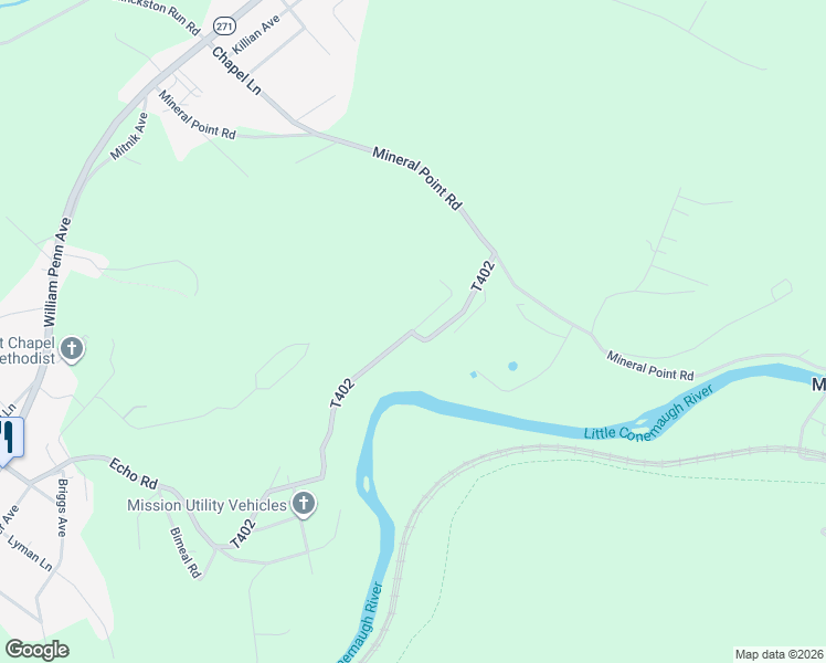 map of restaurants, bars, coffee shops, grocery stores, and more near 101 2nd Street in Mineral Point