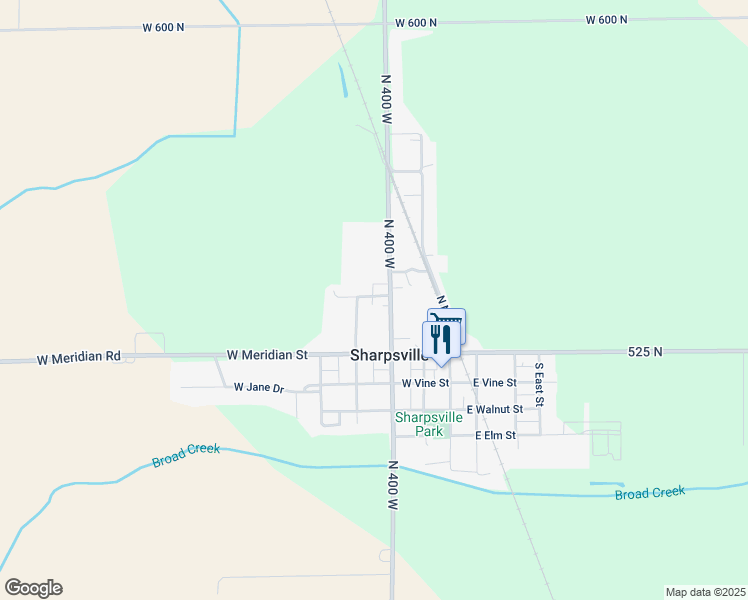 map of restaurants, bars, coffee shops, grocery stores, and more near 333 West Hall Street in Sharpsville
