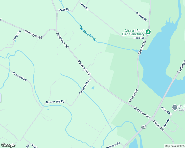 map of restaurants, bars, coffee shops, grocery stores, and more near 2649 Kutztown Road in Pennsburg