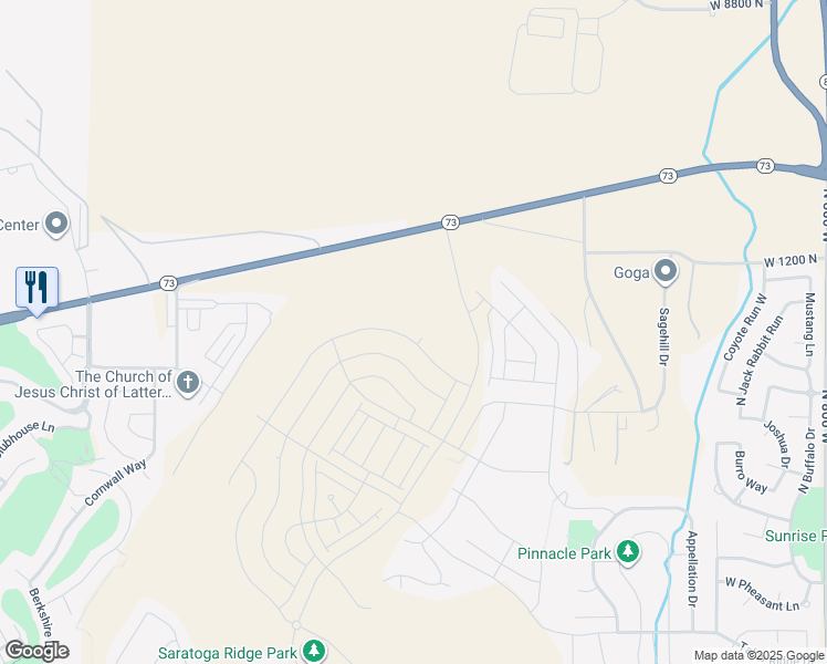 map of restaurants, bars, coffee shops, grocery stores, and more near 1492 West Russo Drive in Saratoga Springs