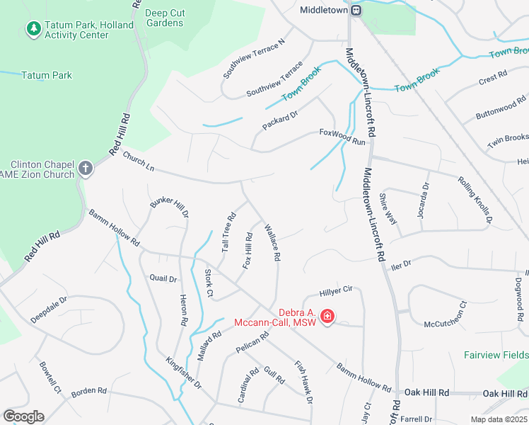 map of restaurants, bars, coffee shops, grocery stores, and more near 78 Wallace Road in Middletown Township