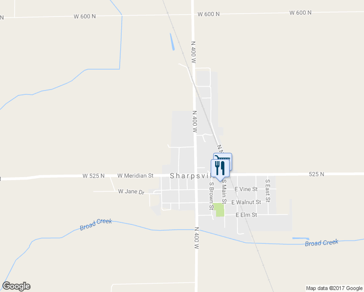 map of restaurants, bars, coffee shops, grocery stores, and more near 333 West Hall Street in Sharpsville
