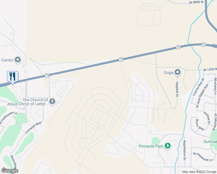 map of restaurants, bars, coffee shops, grocery stores, and more near 1498 West Russo Drive in Saratoga Springs
