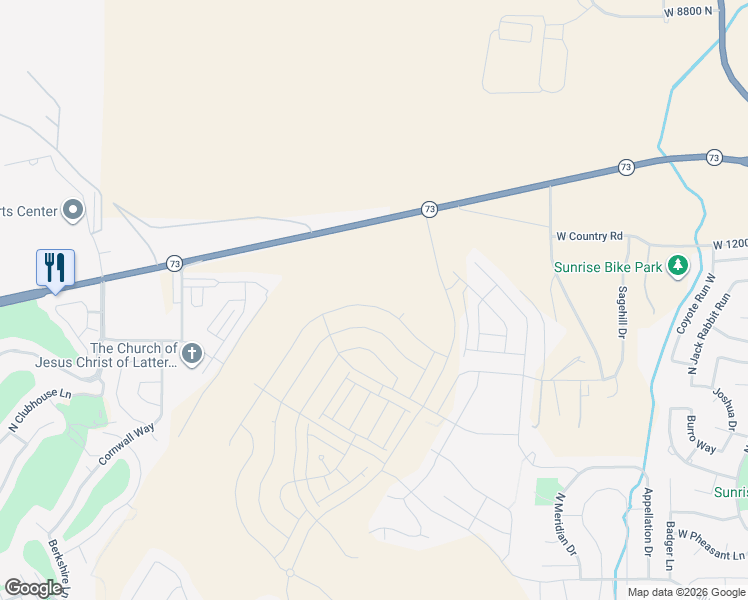 map of restaurants, bars, coffee shops, grocery stores, and more near 1516 West Russo Drive in Saratoga Springs