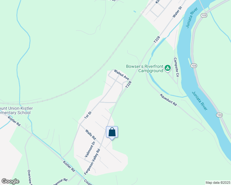 map of restaurants, bars, coffee shops, grocery stores, and more near 15 Briggs Road in Mount Union