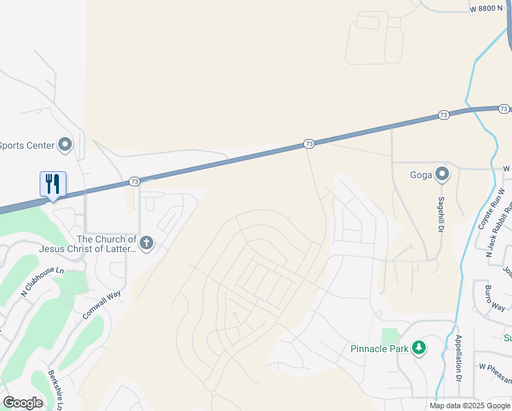 map of restaurants, bars, coffee shops, grocery stores, and more near 1552 West Russo Drive in Saratoga Springs