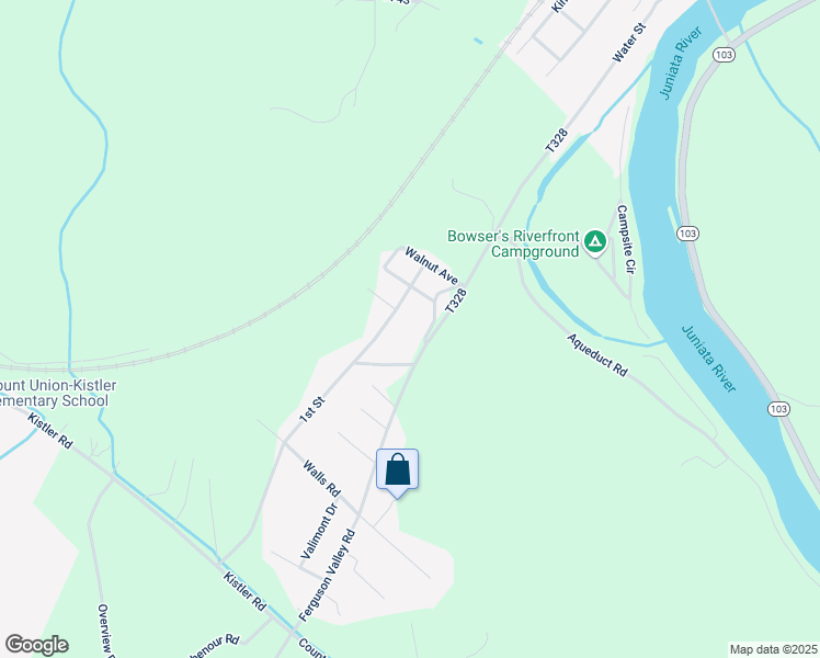 map of restaurants, bars, coffee shops, grocery stores, and more near 15 Briggs Road in Mount Union