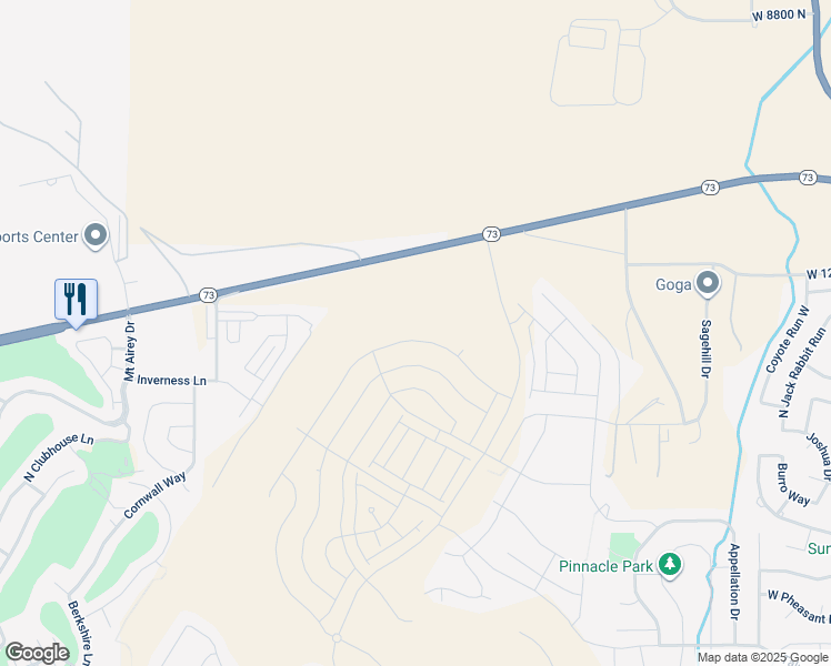 map of restaurants, bars, coffee shops, grocery stores, and more near 1536 West Russo Drive in Saratoga Springs