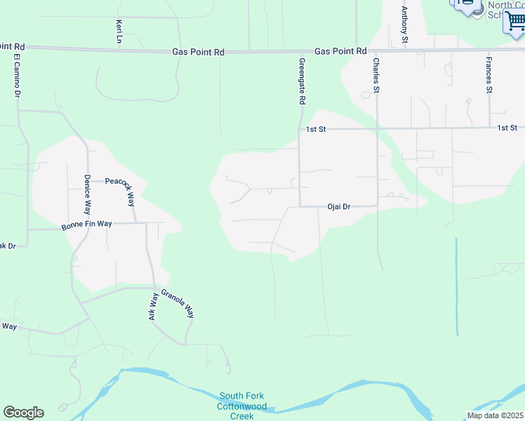 map of restaurants, bars, coffee shops, grocery stores, and more near 19556 Fullerton Way in Cottonwood