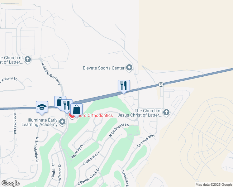 map of restaurants, bars, coffee shops, grocery stores, and more near 12872 West Cedar Fort Road in Eagle Mountain