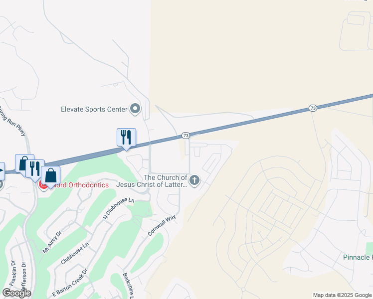 map of restaurants, bars, coffee shops, grocery stores, and more near 9363 North Vernham Lane in Eagle Mountain