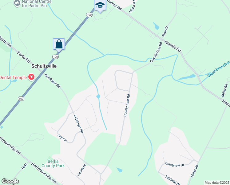 map of restaurants, bars, coffee shops, grocery stores, and more near 51 Back Country Road in Barto