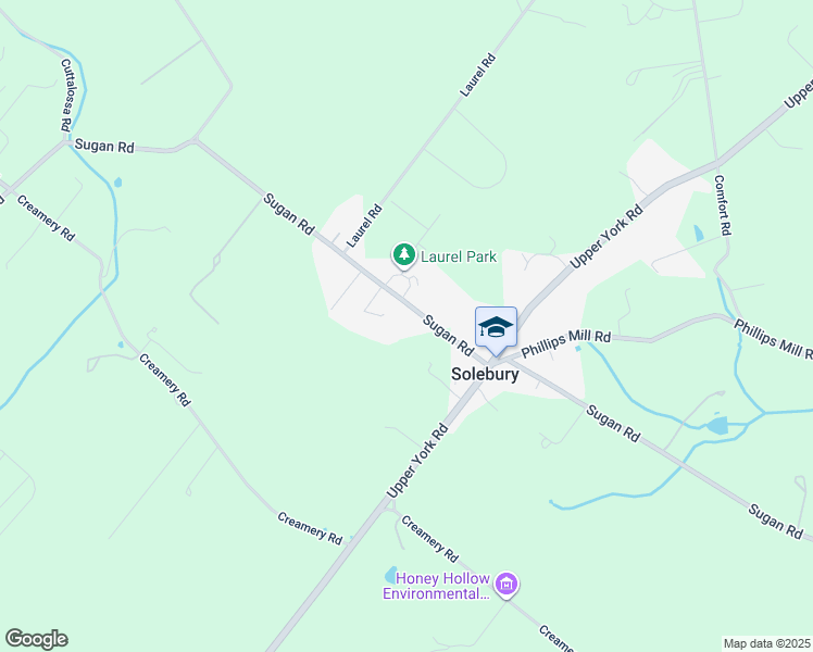 map of restaurants, bars, coffee shops, grocery stores, and more near 3085 Sugan Road in New Hope