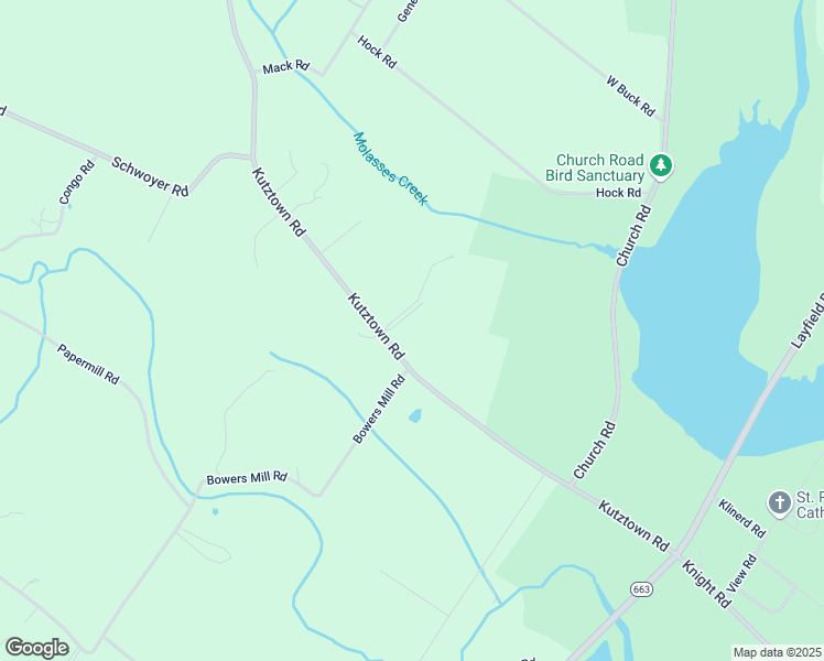 map of restaurants, bars, coffee shops, grocery stores, and more near 2649 Kutztown Road in Pennsburg