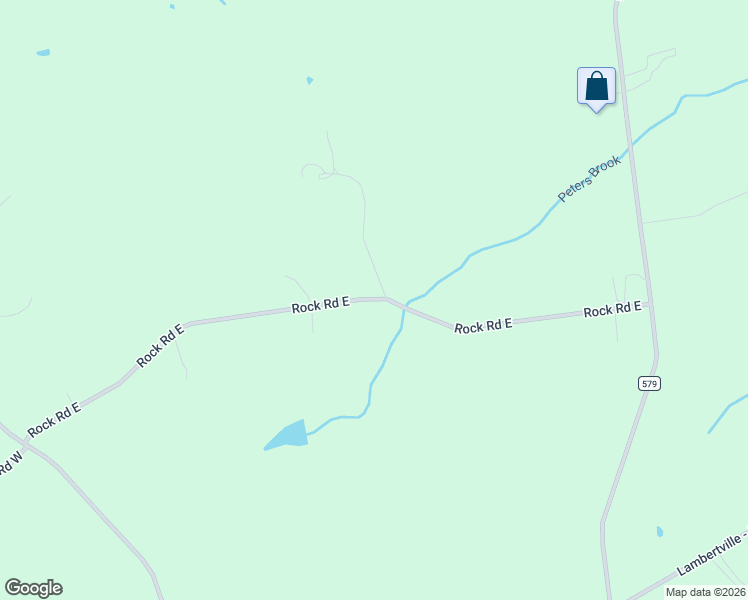 map of restaurants, bars, coffee shops, grocery stores, and more near 350 Rock Road East in Lambertville