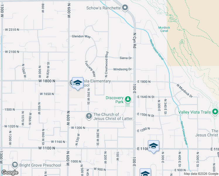 map of restaurants, bars, coffee shops, grocery stores, and more near 1786 North 270 West Street in Pleasant Grove