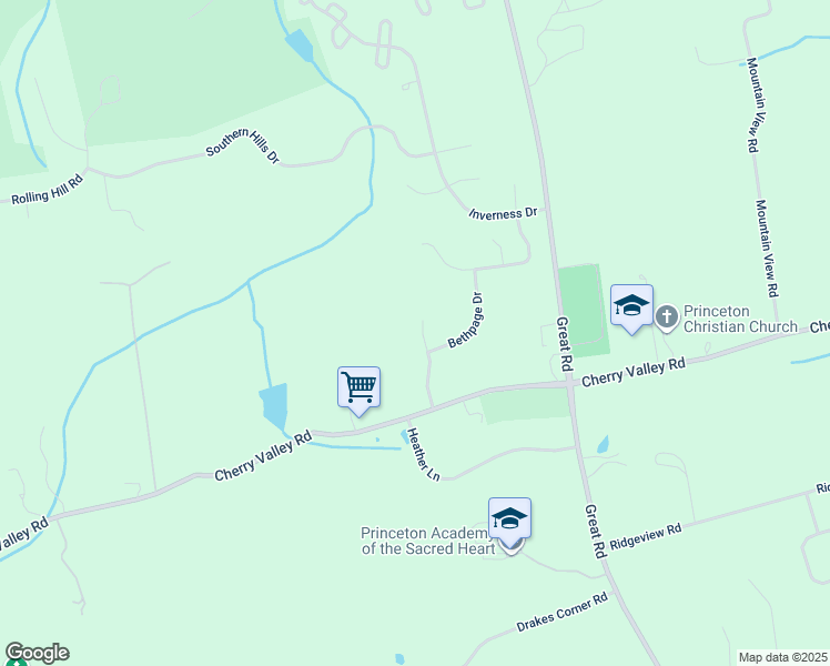 map of restaurants, bars, coffee shops, grocery stores, and more near 12 Ironwood Road in Montgomery