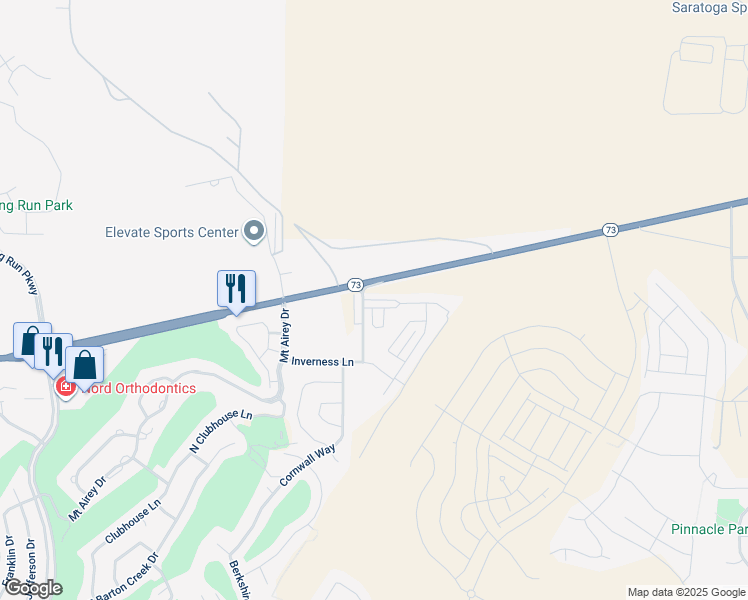 map of restaurants, bars, coffee shops, grocery stores, and more near 4393 East Longleaf Lane in Eagle Mountain